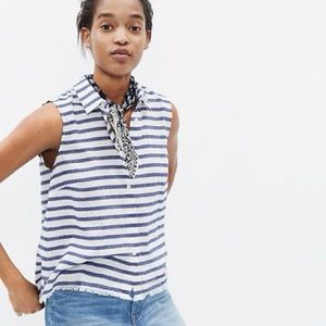 Madewell Moment Shirt in Stripe - nautical cropped button down tank